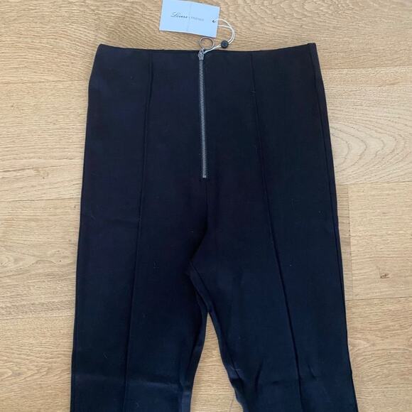 Lovers + Friends Skinny Pants With Exposed O Ring Front Zip in Black - Picture 3 of 7